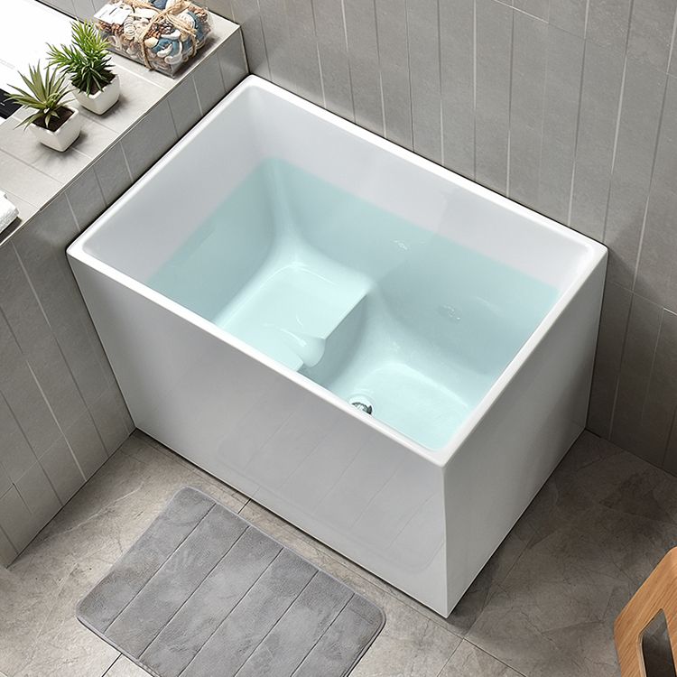 Modern Rectangular Bathtub Center Acrylic Stand Alone Soaking Bath Clearhalo 'Bathroom Remodel & Bathroom Fixtures' 'Bathtubs' 'Home Improvement' 'home_improvement' 'home_improvement_bathtubs' 'Showers & Bathtubs' 1200x1200_33f452ae-4182-405f-95dc-5aab28947bea