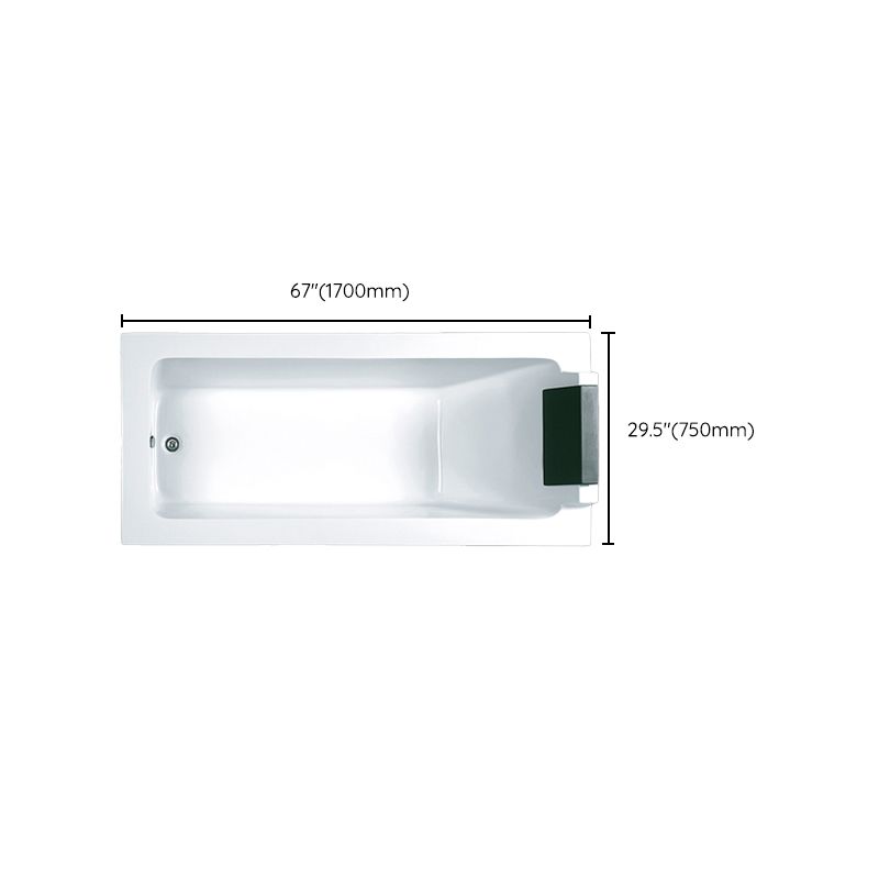 Modern Drop-in Acrylic Bathtub Internal Drain White Soaking Tub Clearhalo 'Bathroom Remodel & Bathroom Fixtures' 'Bathtubs' 'Home Improvement' 'home_improvement' 'home_improvement_bathtubs' 'Showers & Bathtubs' 1200x1200_343c3238-d61f-4666-9c12-93b12c186b60