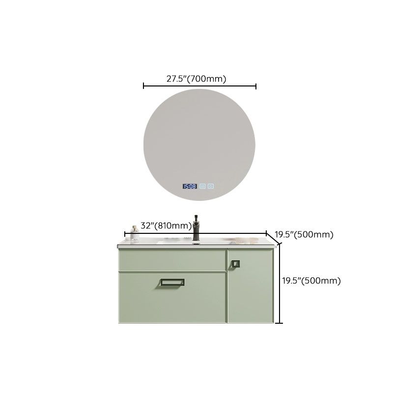 Wall Mount Faucet Included Bath Vanity with Mirror Sink Doors for Bathroom Clearhalo 'Bathroom Remodel & Bathroom Fixtures' 'Bathroom Vanities' 'bathroom_vanities' 'Home Improvement' 'home_improvement' 'home_improvement_bathroom_vanities' 1200x1200_3455b21d-64f1-49f7-831d-ebc3f0ef6228