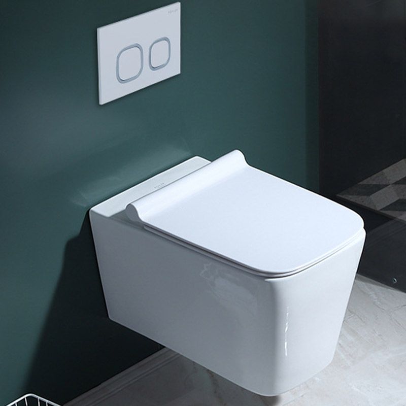 Modern Concealed Tank Toilet Skirted Ceramic Wall Hung Flush Toilet with Seat Clearhalo 'Bathroom Remodel & Bathroom Fixtures' 'Home Improvement' 'home_improvement' 'home_improvement_toilets' 'Toilets & Bidets' 'Toilets' 1200x1200_345a28c0-e57f-408f-98d7-098ae86dd0a4