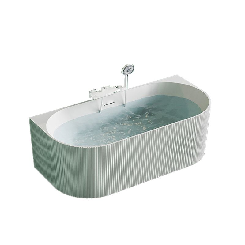 Modern White Acrylic Soaking Bathtub Rectangle Back to Wall Bathtub Clearhalo 'Bathroom Remodel & Bathroom Fixtures' 'Bathtubs' 'Home Improvement' 'home_improvement' 'home_improvement_bathtubs' 'Showers & Bathtubs' 1200x1200_347b35af-ed7b-4b20-8b6f-c82ca0fb5b5a