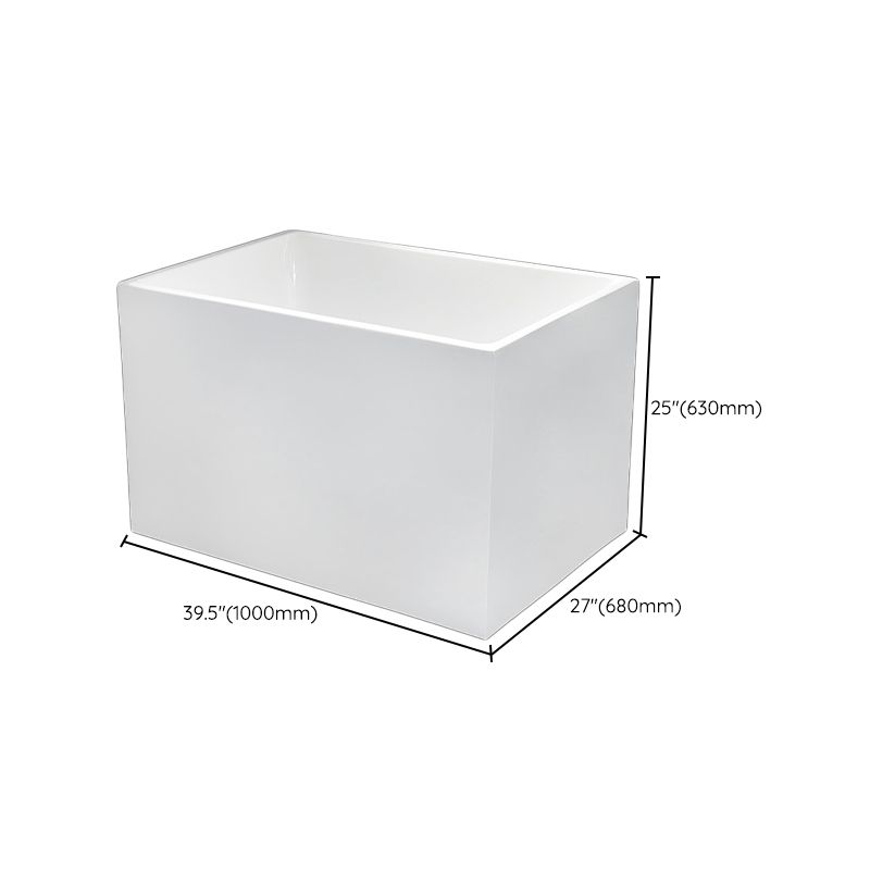 Back to Wall Soaking Bathtub Rectangular Modern Bath Tub (Board not Included) Clearhalo 'Bathroom Remodel & Bathroom Fixtures' 'Bathtubs' 'Home Improvement' 'home_improvement' 'home_improvement_bathtubs' 'Showers & Bathtubs' 1200x1200_34a6aebc-5df9-4907-ad60-bbd435798720