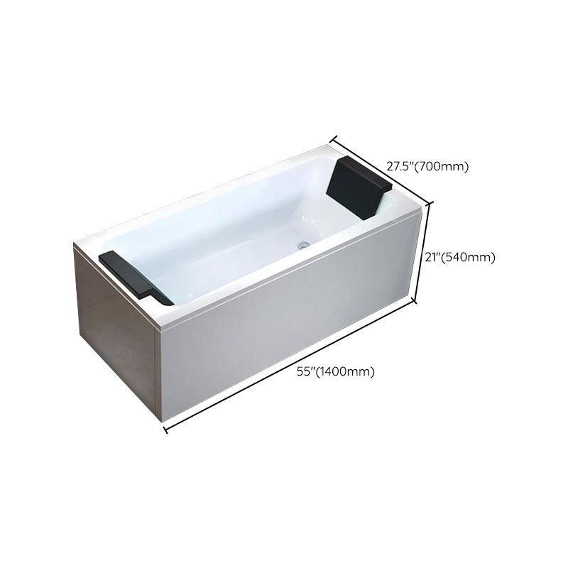 Modern Rectangular Bath Stand Alone Acrylic Soaking White Bathtub Clearhalo 'Bathroom Remodel & Bathroom Fixtures' 'Bathtubs' 'Home Improvement' 'home_improvement' 'home_improvement_bathtubs' 'Showers & Bathtubs' 1200x1200_34b38a47-c719-4d64-8a0e-b363eea92949