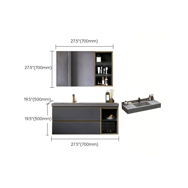 Wall Mount Mirror Included Bathroom Sink Vanity with Sink Faucet Clearhalo 'Bathroom Remodel & Bathroom Fixtures' 'Bathroom Vanities' 'bathroom_vanities' 'Home Improvement' 'home_improvement' 'home_improvement_bathroom_vanities' 1200x1200_34bc38fd-fd2a-4c58-8433-6a9e65079984