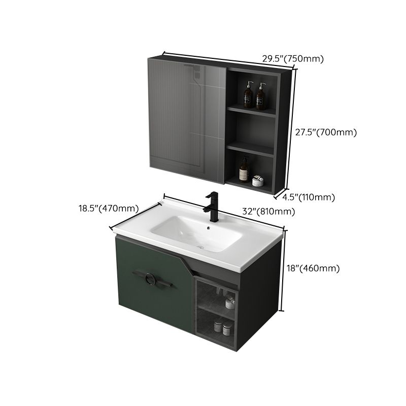 Modern Single Sink Vanity Metal Base Rectangular Wall Mount Vanity Set Clearhalo 'Bathroom Remodel & Bathroom Fixtures' 'Bathroom Vanities' 'bathroom_vanities' 'Home Improvement' 'home_improvement' 'home_improvement_bathroom_vanities' 1200x1200_34e43bd5-81cc-4984-84b7-f2c3311ff88d