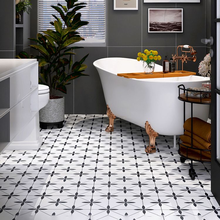 Patterned Rectangular Tile Modern Straight Edge Glazed Floor Tile Clearhalo 'Floor Tiles & Wall Tiles' 'floor_tiles_wall_tiles' 'Flooring 'Home Improvement' 'home_improvement' 'home_improvement_floor_tiles_wall_tiles' Walls and Ceiling' 1200x1200_34e99651-3565-429c-9d5f-ae0b9c4bafba