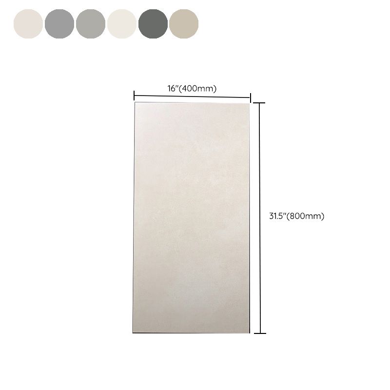 Indoor Floor Tile Porcelain Solid Color Rectangle Living Room Floor Wall Tile Clearhalo 'Floor Tiles & Wall Tiles' 'floor_tiles_wall_tiles' 'Flooring 'Home Improvement' 'home_improvement' 'home_improvement_floor_tiles_wall_tiles' Walls and Ceiling' 1200x1200_34f65f19-ef4a-4a16-ace2-8d5b1c08c676