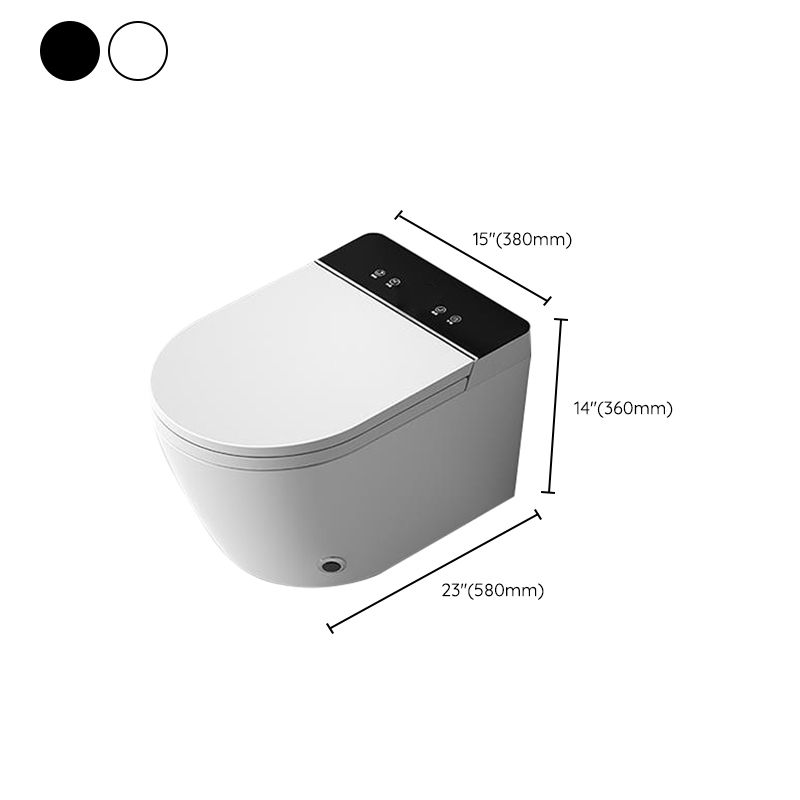 White Wall Hung Toilet Set with Heated Seat and Remote Control Included Clearhalo 'Bathroom Remodel & Bathroom Fixtures' 'Bidets' 'Home Improvement' 'home_improvement' 'home_improvement_bidets' 'Toilets & Bidets' 1200x1200_34f68a97-ce6b-4be7-98c3-e186a3ac4df1