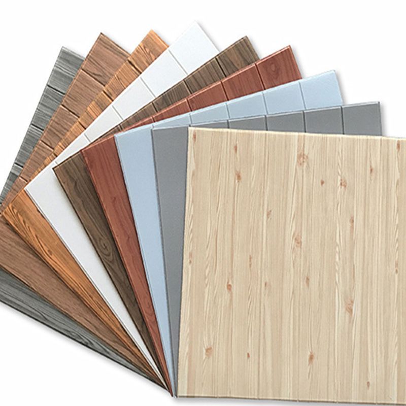 Faux Wood Wall Ceiling Living Room Shiplap Waterproof Peel and Press Wall Panel Clearhalo 'Flooring 'Home Improvement' 'home_improvement' 'home_improvement_wall_paneling' 'Wall Paneling' 'wall_paneling' 'Walls & Ceilings' Walls and Ceiling' 1200x1200_34fbafa0-fea0-4b47-ab93-2dc503cad4b2