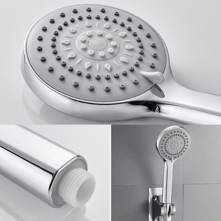 Contemporary Handheld Shower Head High Flow 5-Spray Patterns Wall-Mount Showerhead Clearhalo 'Bathroom Remodel & Bathroom Fixtures' 'Home Improvement' 'home_improvement' 'home_improvement_shower_heads' 'Shower Heads' 'shower_heads' 'Showers & Bathtubs Plumbing' 'Showers & Bathtubs' 1200x1200_3552054b-9e99-4fb2-82d5-154eb17e5848