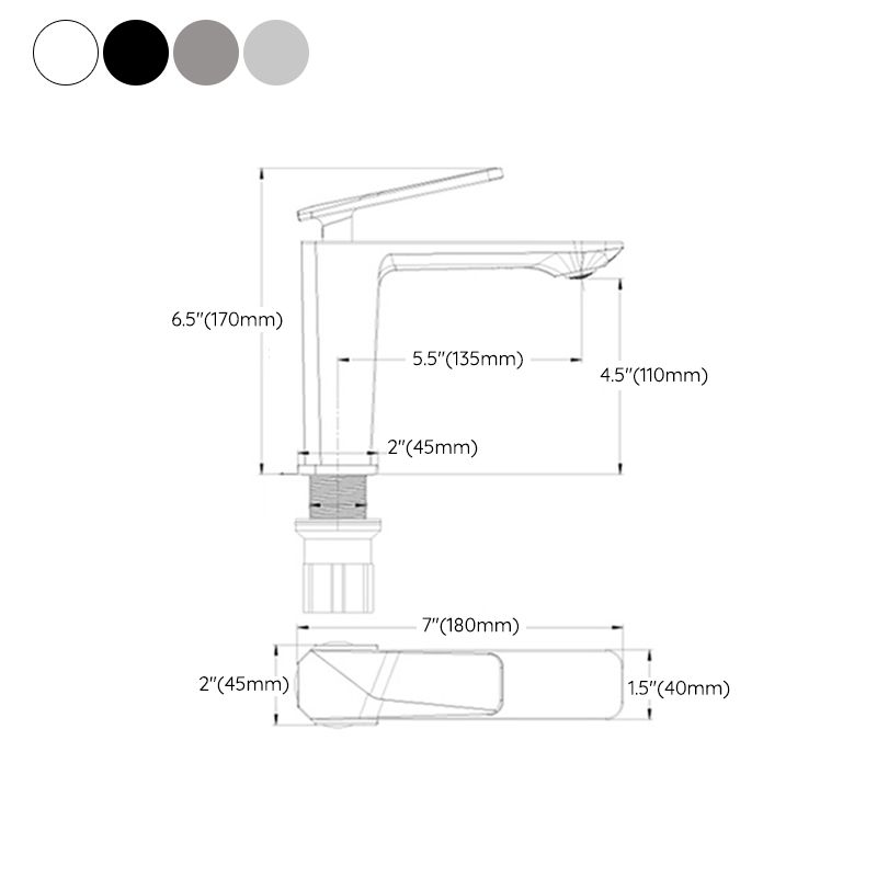 Modern Vessel Sink Faucet Single-handle Low Arc Retractable Copper Vessel Faucet Clearhalo 'Bathroom Remodel & Bathroom Fixtures' 'Bathroom Sink Faucets' 'Bathroom Sinks & Faucet Components' 'bathroom_sink_faucets' 'Home Improvement' 'home_improvement' 'home_improvement_bathroom_sink_faucets' 1200x1200_3559ea64-2097-4fc4-a19c-1f33b92755ca