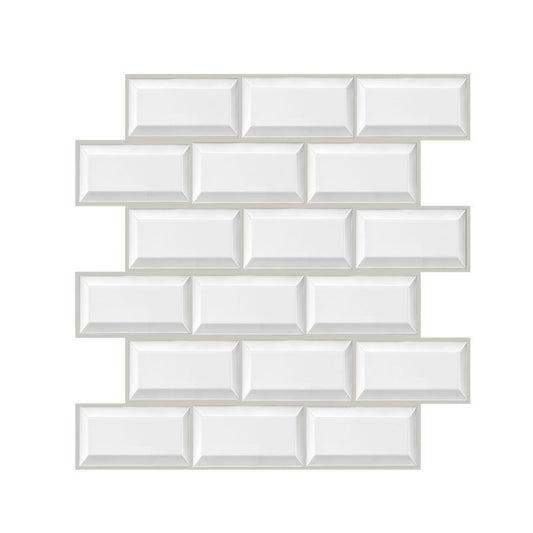 Plastic Peel and Stick Tile Indoor Subway Tile Wallpaper with Waterproof Clearhalo 'Flooring 'Home Improvement' 'home_improvement' 'home_improvement_peel_stick_blacksplash' 'Peel & Stick Backsplash Tile' 'peel_stick_blacksplash' 'Walls & Ceilings' Walls and Ceiling' 1200x1200_3594f0dc-6cb6-4593-994d-fe6131919194