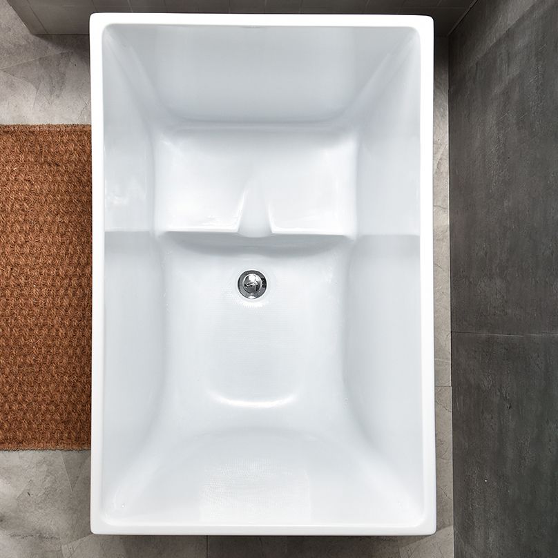 Stand Alone Antique Finish Soaking Bathtub Rectangular Modern Bathtub (Board not Included) Clearhalo 'Bathroom Remodel & Bathroom Fixtures' 'Bathtubs' 'Home Improvement' 'home_improvement' 'home_improvement_bathtubs' 'Showers & Bathtubs' 1200x1200_3596ba74-305b-46ad-a3bf-a4d09c5a926b