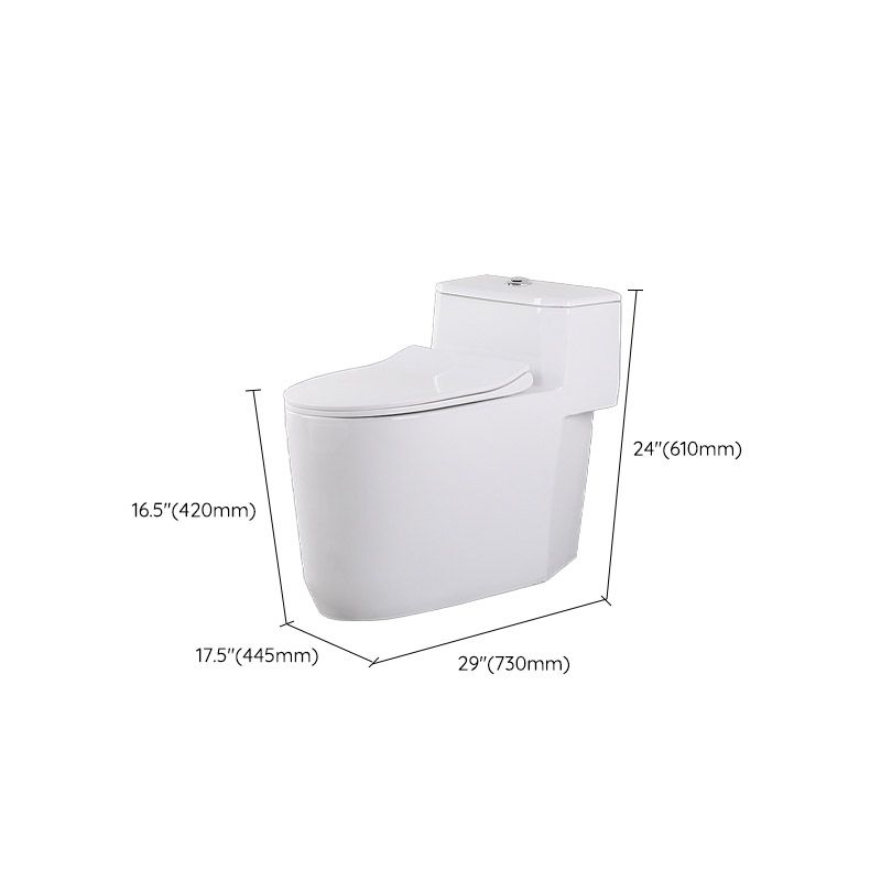 Modern White Flush Toilet Floor Mounted Toilet Bowl with Slow Close Seat for Washroom Clearhalo 'Bathroom Remodel & Bathroom Fixtures' 'Home Improvement' 'home_improvement' 'home_improvement_toilets' 'Toilets & Bidets' 'Toilets' 1200x1200_35a766e6-062c-41d5-82d9-04e74f838ea9