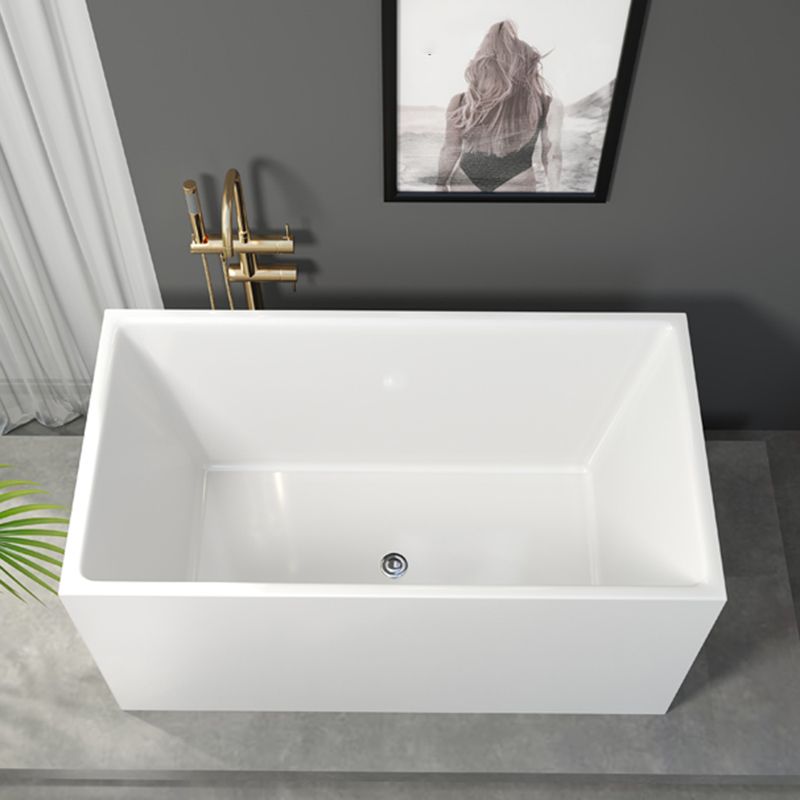 Soaking Bathtub Antique Finish Freestanding Back to Wall Bath Tub Clearhalo 'Bathroom Remodel & Bathroom Fixtures' 'Bathtubs' 'Home Improvement' 'home_improvement' 'home_improvement_bathtubs' 'Showers & Bathtubs' 1200x1200_35c9cbcb-bad4-4438-be65-dcabaa04ec63