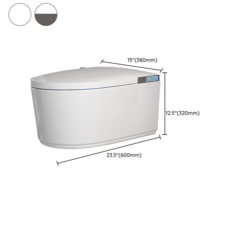 14.96" W Elongated Antimicrobial Wall Mounted Bidet with Dryer Clearhalo 'Bathroom Remodel & Bathroom Fixtures' 'Bidets' 'Home Improvement' 'home_improvement' 'home_improvement_bidets' 'Toilets & Bidets' 1200x1200_35d5f116-b806-4f6b-871f-f3c4582c89c6