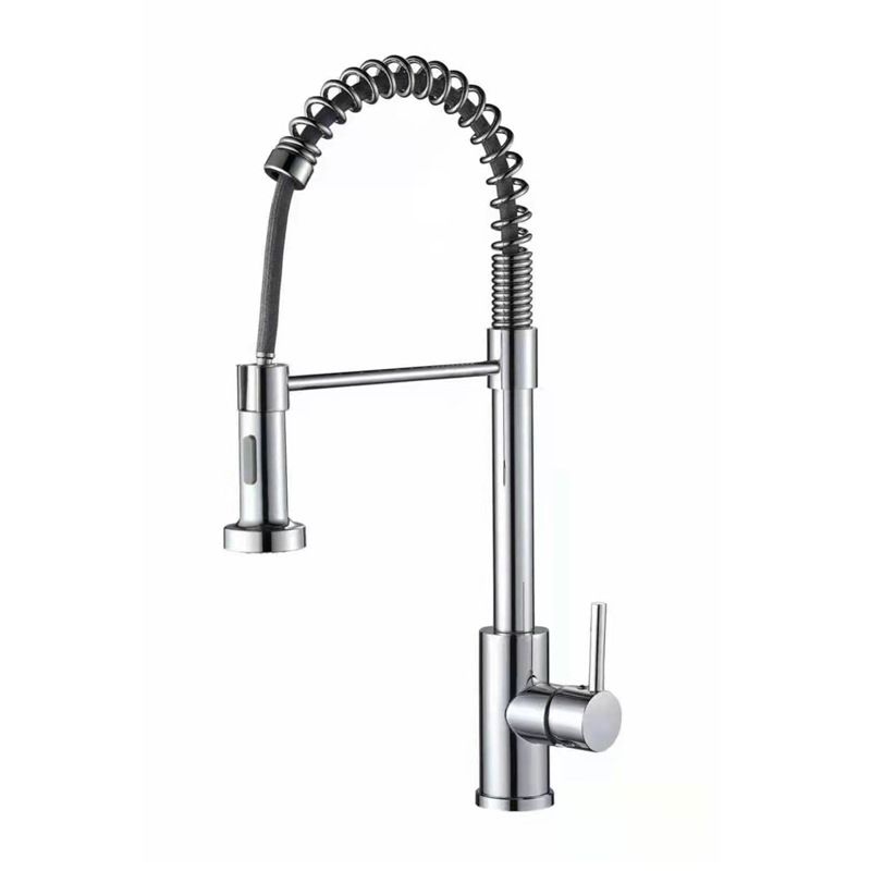 Farmhouse Bar Faucet Brass Lever Handles Spring Spout Pot Filler Kitchen Faucet Clearhalo 'Home Improvement' 'home_improvement' 'home_improvement_kitchen_faucets' 'Kitchen Faucets' 'Kitchen Remodel & Kitchen Fixtures' 'Kitchen Sinks & Faucet Components' 'kitchen_faucets' 1200x1200_35e97dfb-c543-4eb6-8e52-f5321e207c9f