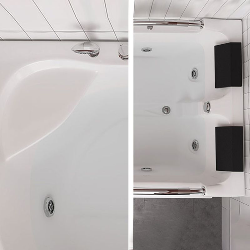 Free Form White Bathtub Bathroom Back to Wall Modern Bath Tub Clearhalo 'Bathroom Remodel & Bathroom Fixtures' 'Bathtubs' 'Home Improvement' 'home_improvement' 'home_improvement_bathtubs' 'Showers & Bathtubs' 1200x1200_35fdc9d8-e9b7-4107-8771-a99aa225481f