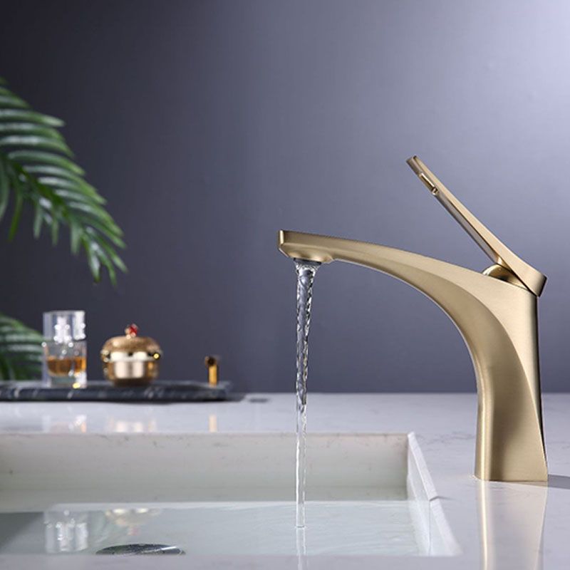 Modern Vessel Faucet Brass Lever Handles Low Arc with Water Hose Bathroom Vessel Faucet Clearhalo 'Bathroom Remodel & Bathroom Fixtures' 'Bathroom Sink Faucets' 'Bathroom Sinks & Faucet Components' 'bathroom_sink_faucets' 'Home Improvement' 'home_improvement' 'home_improvement_bathroom_sink_faucets' 1200x1200_36044829-8f69-4c05-9a4b-3d7a85250c8e