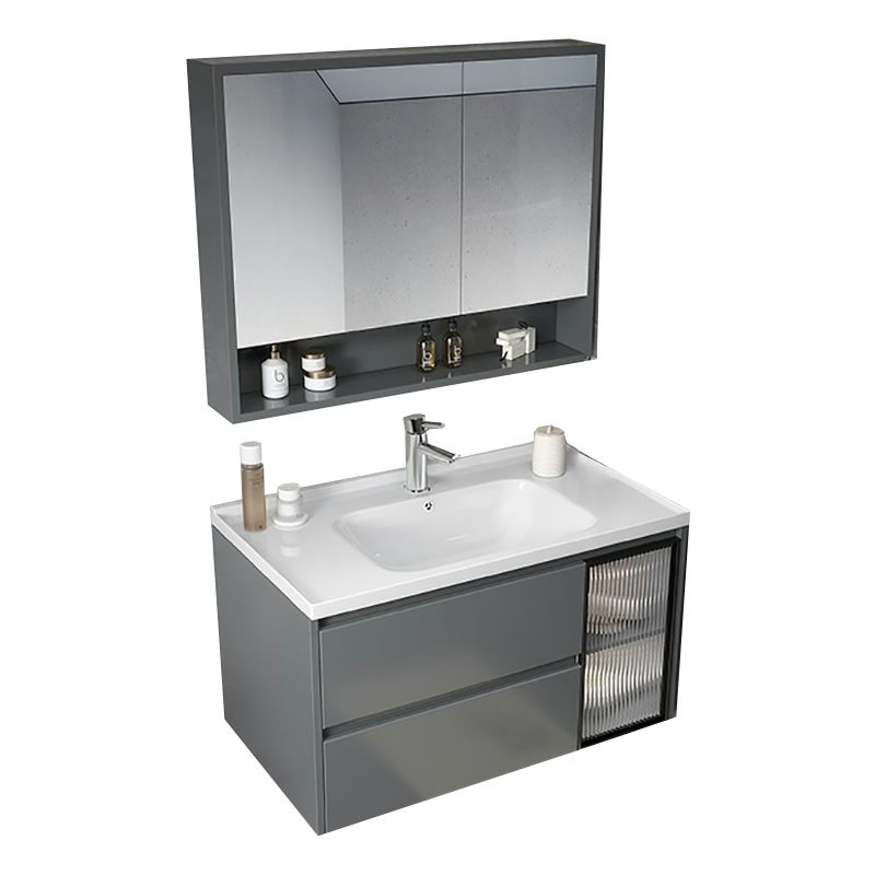 Popular Rectangular Bathroom Vanity Set Grey Wall-Mounted Faucet Included Clearhalo 'Bathroom Remodel & Bathroom Fixtures' 'Bathroom Vanities' 'bathroom_vanities' 'Home Improvement' 'home_improvement' 'home_improvement_bathroom_vanities' 1200x1200_36d546f7-b9bd-4f81-b705-2ef06a7c9c81