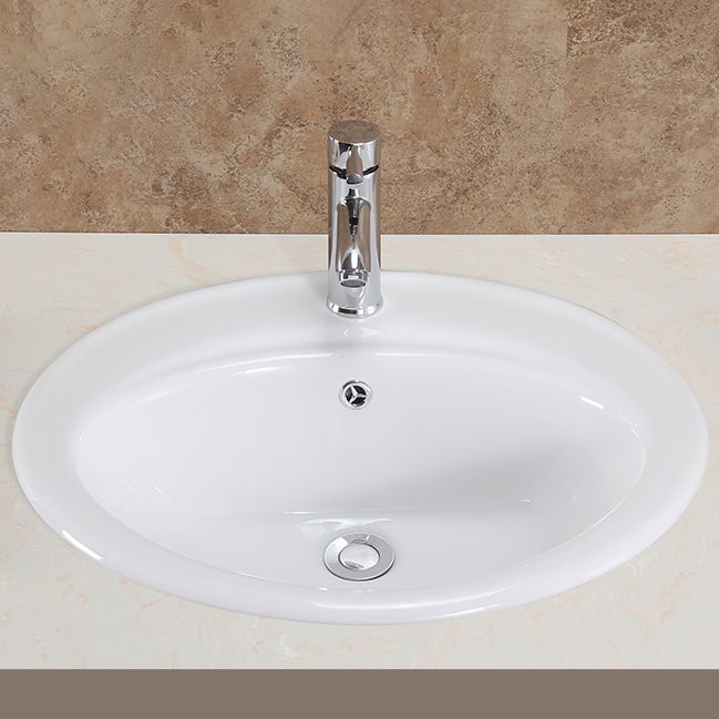 Oval Undermount Bathroom Sink Porcelain Shut-Off Valve Included Bathroom Sink Clearhalo 'Bathroom Remodel & Bathroom Fixtures' 'Bathroom Sinks & Faucet Components' 'Bathroom Sinks' 'bathroom_sink' 'Home Improvement' 'home_improvement' 'home_improvement_bathroom_sink' 1200x1200_36debbf1-2d87-426d-8b41-fa38399bd33c