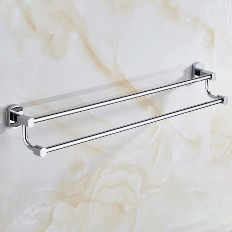 Contemporary Bathroom Accessories Hardware Set In Silver Metal Clearhalo 'Bathroom Hardware Sets' 'Bathroom Hardware' 'Bathroom Remodel & Bathroom Fixtures' 'bathroom_hardware_sets' 'Home Improvement' 'home_improvement' 'home_improvement_bathroom_hardware_sets' 1200x1200_3715666f-446d-4588-94ea-cb70db764f60