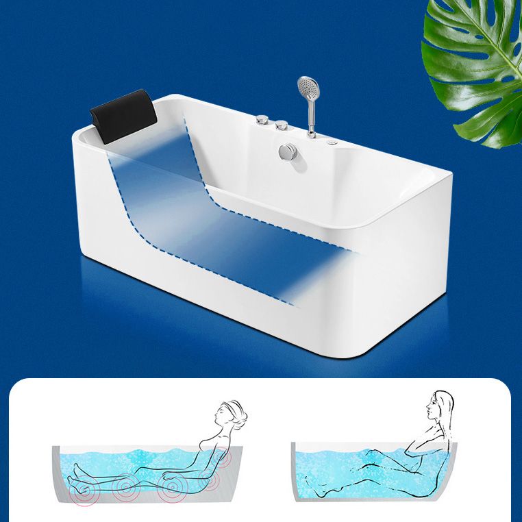 White Acrylic Bathtub Modern Soaking Freestanding Center Bath Clearhalo 'Bathroom Remodel & Bathroom Fixtures' 'Bathtubs' 'Home Improvement' 'home_improvement' 'home_improvement_bathtubs' 'Showers & Bathtubs' 1200x1200_37590607-0810-4980-b068-df9752296e83