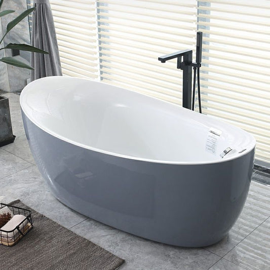 Modern 25.2-inch Tall Acrylic Bathtub Freestanding Soaking Bath (Board not Included) Clearhalo 'Bathroom Remodel & Bathroom Fixtures' 'Bathtubs' 'Home Improvement' 'home_improvement' 'home_improvement_bathtubs' 'Showers & Bathtubs' 1200x1200_377d1f8f-6777-47bd-97c1-9db4a154b375
