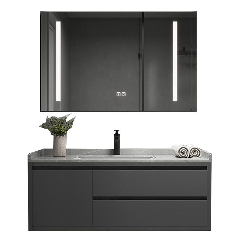 Wall Mount Modern Grey Bath Vanity with Mirror Faucet Sink for Bathroom Clearhalo 'Bathroom Remodel & Bathroom Fixtures' 'Bathroom Vanities' 'bathroom_vanities' 'Home Improvement' 'home_improvement' 'home_improvement_bathroom_vanities' 1200x1200_3784a296-3ac1-421a-bf54-3f2244f959ea