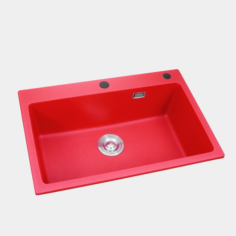 Quartz Kitchen Sink 1-Bowl Kitchen Sink with Rectangular Shape Clearhalo 'Home Improvement' 'home_improvement' 'home_improvement_kitchen_sinks' 'Kitchen Remodel & Kitchen Fixtures' 'Kitchen Sinks & Faucet Components' 'Kitchen Sinks' 'kitchen_sinks' 1200x1200_378c158f-050e-4d82-9be9-7c4b55c18d72