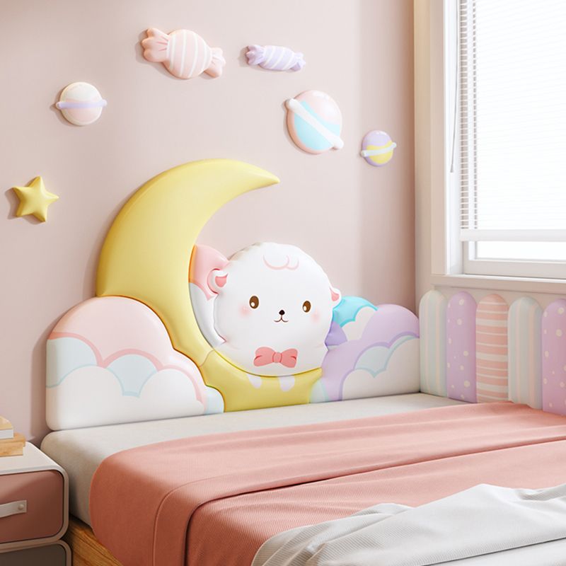 Pink Tone Upholstered Wall Panel Soundproof Self-Adhesive Wall Tile for Children Room Clearhalo 'Flooring 'Home Improvement' 'home_improvement' 'home_improvement_wall_paneling' 'Wall Paneling' 'wall_paneling' 'Walls & Ceilings' Walls and Ceiling' 1200x1200_37c96778-da3b-4932-afbf-92fc42ce2d1e