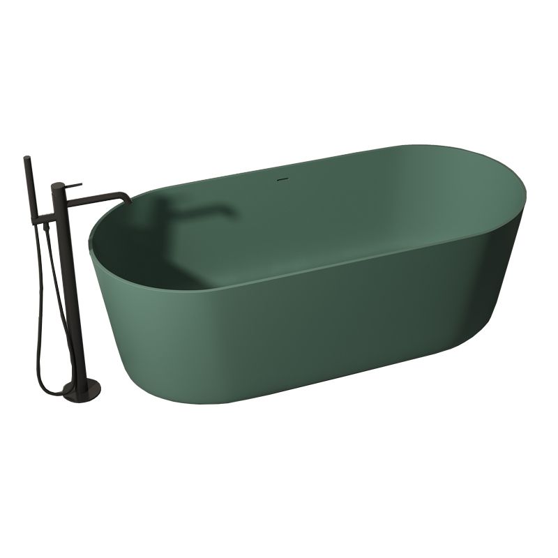 Antique Finish Oval Soaking Bathtub Back to Wall Modern Bath Tub Clearhalo 'Bathroom Remodel & Bathroom Fixtures' 'Bathtubs' 'Home Improvement' 'home_improvement' 'home_improvement_bathtubs' 'Showers & Bathtubs' 1200x1200_383c8cb7-5a67-4f9e-a487-d9892c22310f