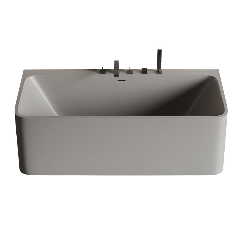 Rectangular Antique Finish Soaking Bathtub Back to Wall Modern Bath Tub Clearhalo 'Bathroom Remodel & Bathroom Fixtures' 'Bathtubs' 'Home Improvement' 'home_improvement' 'home_improvement_bathtubs' 'Showers & Bathtubs' 1200x1200_38afa5b4-0011-4b88-895f-de4e3c2f0af6