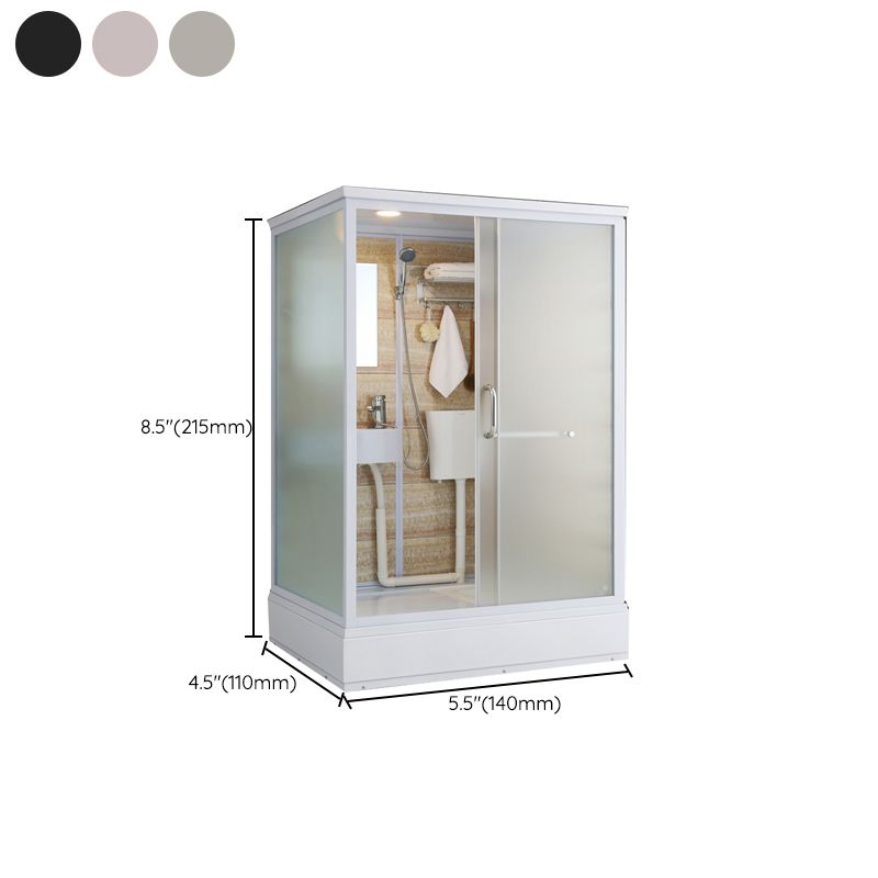 Linear Sliding Shower Enclosure Metal Full Framed Shower Enclosure Clearhalo 'Bathroom Remodel & Bathroom Fixtures' 'Home Improvement' 'home_improvement' 'home_improvement_shower_stalls_enclosures' 'Shower Stalls & Enclosures' 'shower_stalls_enclosures' 'Showers & Bathtubs' 1200x1200_38b1d610-1682-49cd-b806-9dab04b4f33b