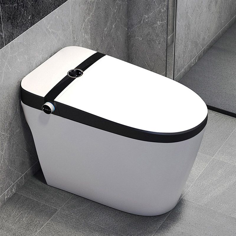 Modern Skirted White Heated Seat Toilet ABS Floor Mounted Flush Toilet with Seat Clearhalo 'Bathroom Remodel & Bathroom Fixtures' 'Home Improvement' 'home_improvement' 'home_improvement_toilets' 'Toilets & Bidets' 'Toilets' 1200x1200_38c6c821-2526-4351-9479-355189d05f7e