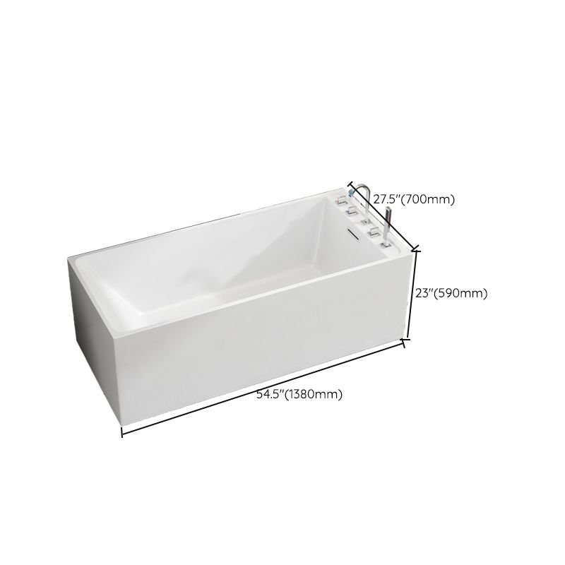 Modern Style Freestanding Bath Tub Stone Bathtub with Overflow Trim Clearhalo 'Bathroom Remodel & Bathroom Fixtures' 'Bathtubs' 'Home Improvement' 'home_improvement' 'home_improvement_bathtubs' 'Showers & Bathtubs' 1200x1200_397a07bd-068c-4a87-99f9-4ddcde6a469f