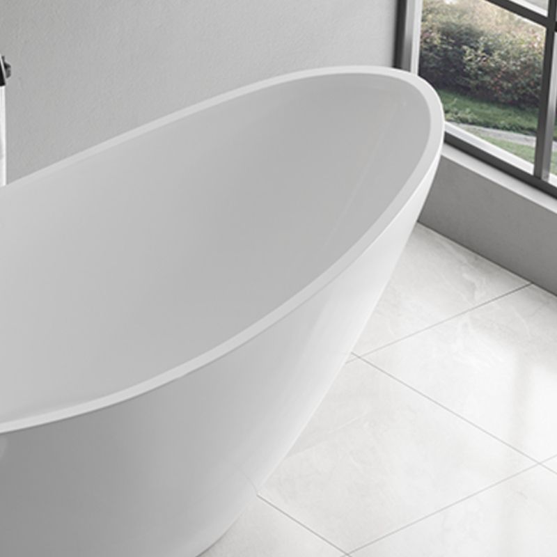 Contemporary Freestanding Soaking Bathtub Oval Slipper Acrylic Bathtub Clearhalo 'Bathroom Remodel & Bathroom Fixtures' 'Bathtubs' 'Home Improvement' 'home_improvement' 'home_improvement_bathtubs' 'Showers & Bathtubs' 1200x1200_39853693-dcc1-4610-91cb-137e42b552f3