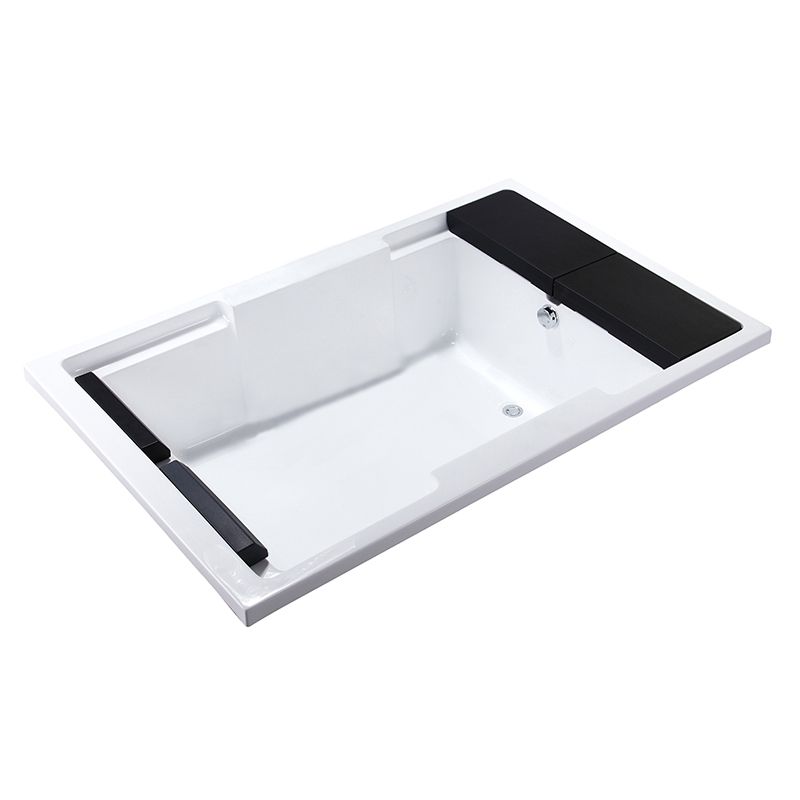 Modern Style Rectangular Bath Acrylic Soaking Drop-in Bathtub Clearhalo 'Bathroom Remodel & Bathroom Fixtures' 'Bathtubs' 'Home Improvement' 'home_improvement' 'home_improvement_bathtubs' 'Showers & Bathtubs' 1200x1200_3a02d2c5-57c0-41c2-a13f-22773981aee5