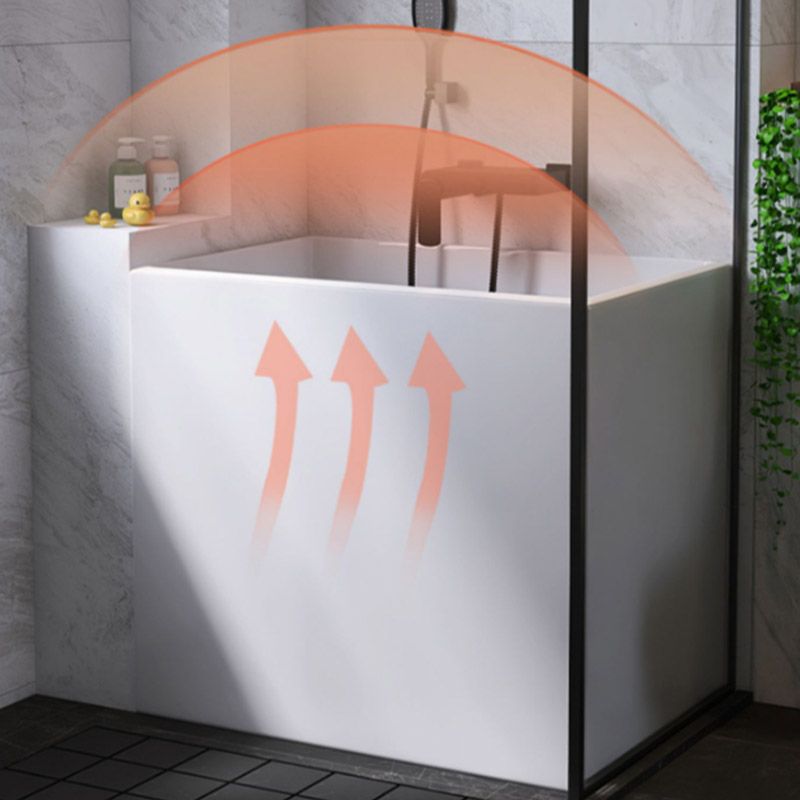 Modern Style Freestanding Bath Tub Rectangular Acrylic Soaking Bathtub in White Clearhalo 'Bathroom Remodel & Bathroom Fixtures' 'Bathtubs' 'Home Improvement' 'home_improvement' 'home_improvement_bathtubs' 'Showers & Bathtubs' 1200x1200_3a20c4f7-b243-4431-86c3-fc88c7366fcb