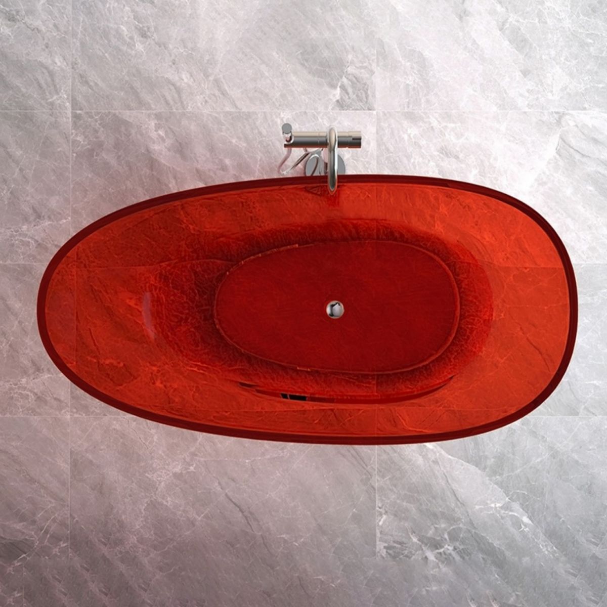 Modern Style Transparent Bathtub Oval Freestanding Bathtub for Bathroom Clearhalo 'Bathroom Remodel & Bathroom Fixtures' 'Bathtubs' 'Home Improvement' 'home_improvement' 'home_improvement_bathtubs' 'Showers & Bathtubs' 1200x1200_3a2184e4-b499-42ba-b063-9cccb1171163