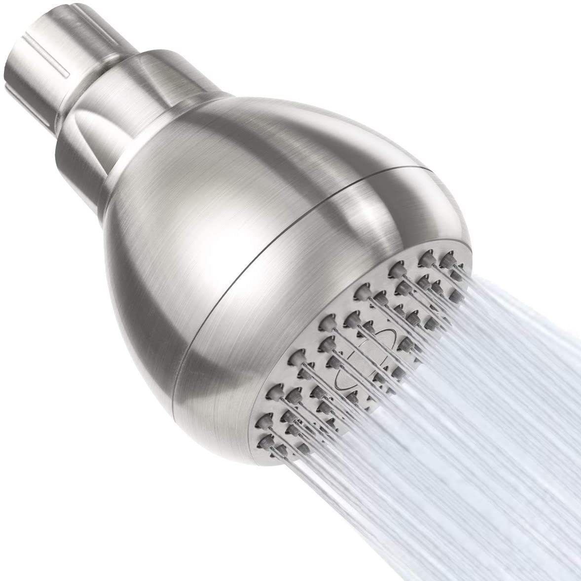 Modern Style Handheld Shower Head Wall-Mount Round Standard Shower Head Clearhalo 'Bathroom Remodel & Bathroom Fixtures' 'Home Improvement' 'home_improvement' 'home_improvement_shower_heads' 'Shower Heads' 'shower_heads' 'Showers & Bathtubs Plumbing' 'Showers & Bathtubs' 1200x1200_3a53f129-11b4-41b5-8a1f-71347ead285f