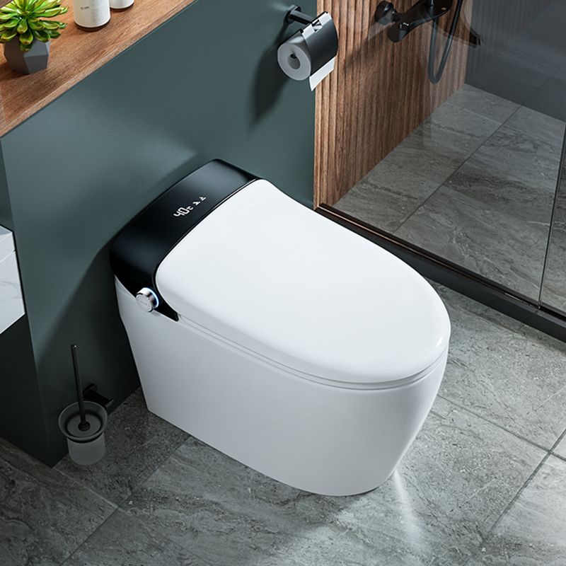 White Elongated Floor Standing Bidet with Heated Seat Stain Resistant Dryer Clearhalo 'Bathroom Remodel & Bathroom Fixtures' 'Bidets' 'Home Improvement' 'home_improvement' 'home_improvement_bidets' 'Toilets & Bidets' 1200x1200_3a5cad1a-16ae-4422-bc9f-a72dee150a61