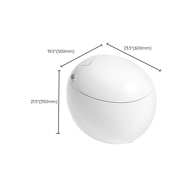 Ceramic White Round with Heated Seat Foot Sensor Floor Standing Bidet Clearhalo 'Bathroom Remodel & Bathroom Fixtures' 'Bidets' 'Home Improvement' 'home_improvement' 'home_improvement_bidets' 'Toilets & Bidets' 1200x1200_3a79cd12-023f-4a0c-a566-1d3146ff263a