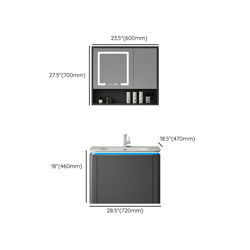 Wall Mount Mirror Included Bathroom Vanity Set with Sink Faucet Clearhalo 'Bathroom Remodel & Bathroom Fixtures' 'Bathroom Vanities' 'bathroom_vanities' 'Home Improvement' 'home_improvement' 'home_improvement_bathroom_vanities' 1200x1200_3a838fd2-1cbb-45aa-80b9-452a4cf6e287