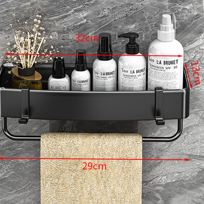 Modern Black and White Metal Bath Hardware Set Bath Shelf Bathroom Hardware Set Clearhalo 'Bathroom Hardware Sets' 'Bathroom Hardware' 'Bathroom Remodel & Bathroom Fixtures' 'bathroom_hardware_sets' 'Home Improvement' 'home_improvement' 'home_improvement_bathroom_hardware_sets' 1200x1200_3aae35ea-43aa-493c-a16e-c30784cabea0