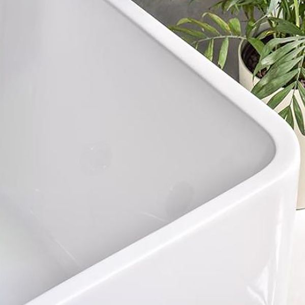 Modern Soaking Bathtub Acrylic Rectangular White Bathtub , 23.62-inch Tall Clearhalo 'Bathroom Remodel & Bathroom Fixtures' 'Bathtubs' 'Home Improvement' 'home_improvement' 'home_improvement_bathtubs' 'Showers & Bathtubs' 1200x1200_3acf178b-0cfb-4549-b55a-ccb662baf864