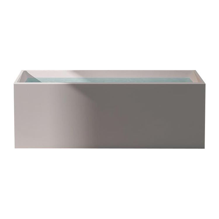 Modern Rectangular Bath Tub Acrylic Freestanding Bathtub for Home Clearhalo 'Bathroom Remodel & Bathroom Fixtures' 'Bathtubs' 'Home Improvement' 'home_improvement' 'home_improvement_bathtubs' 'Showers & Bathtubs' 1200x1200_3ae26e0d-20f2-4ed1-97e6-888c2aec69ab