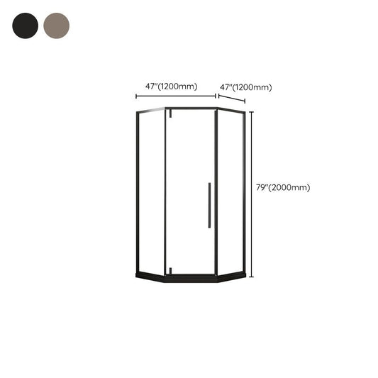 Tempered Framed Shower Bath Door Clear Scratch Resistant Shower Doors Clearhalo 'Bathroom Remodel & Bathroom Fixtures' 'Home Improvement' 'home_improvement' 'home_improvement_shower_tub_doors' 'Shower and Tub Doors' 'shower_tub_doors' 'Showers & Bathtubs' 1200x1200_3b243829-10b2-440b-b43b-6218dfef3669