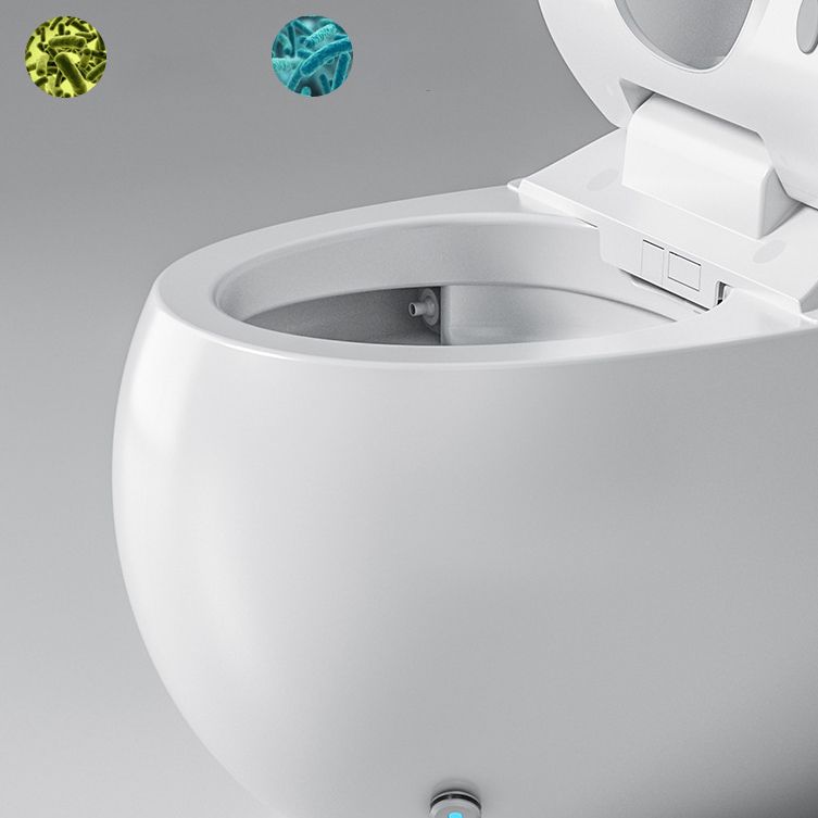 Contemporary Smart Bidet Ceramic Round White Dryer Floor Mount Bidet Clearhalo 'Bathroom Remodel & Bathroom Fixtures' 'Bidets' 'Home Improvement' 'home_improvement' 'home_improvement_bidets' 'Toilets & Bidets' 1200x1200_3b2677f3-dd83-47ba-95d5-b7d366ea4427