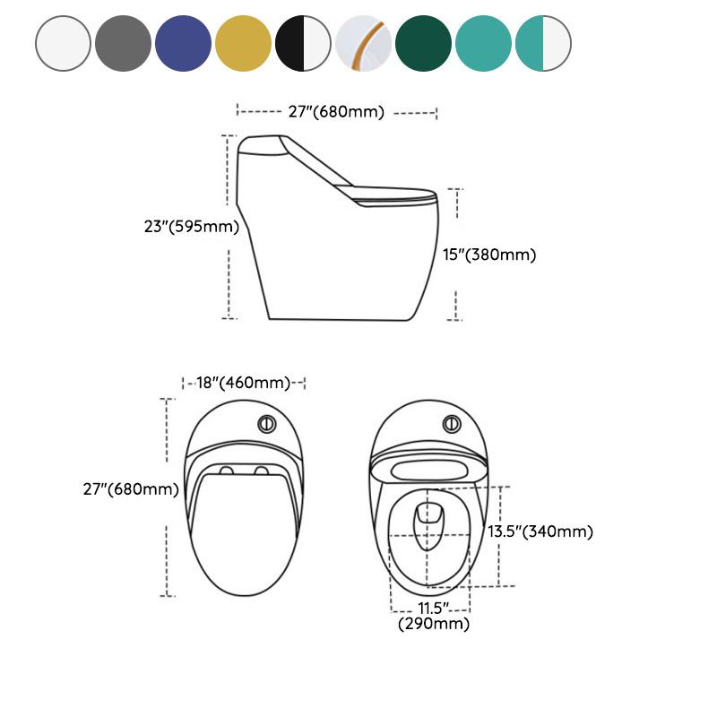 1-Piece Round Toilet Bowl 1.2 GPF Siphon Jet Flush Toilet for Bathroom Clearhalo 'Bathroom Remodel & Bathroom Fixtures' 'Home Improvement' 'home_improvement' 'home_improvement_toilets' 'Toilets & Bidets' 'Toilets' 1200x1200_3b4a2e0f-3847-4daa-89b0-1a0648cdba7a